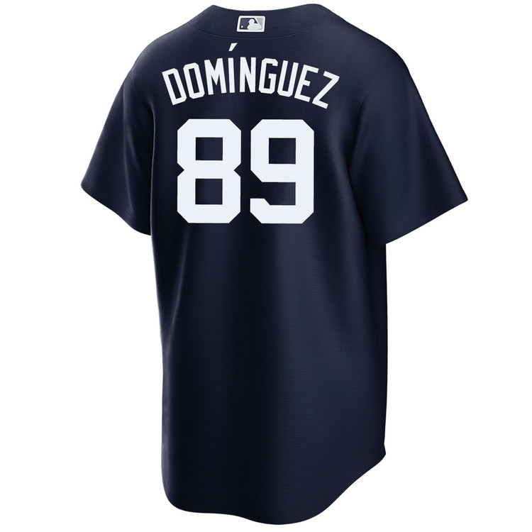 Jasson Dominguez New York Yankees Alternate Navy World Series Jersey