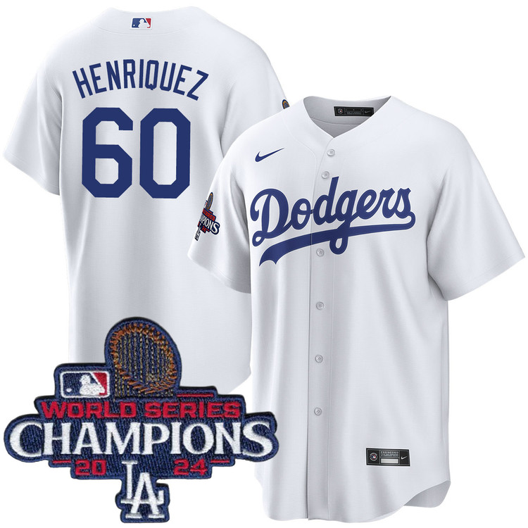 Edgardo Henriquez Los Angeles Dodgers Youth Home World Series Champions Jersey