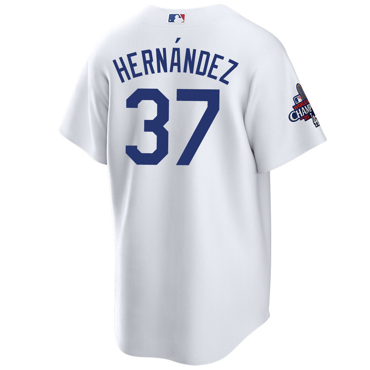Teoscar Hernandez Los Angeles Dodgers Home World Series Champions Jersey