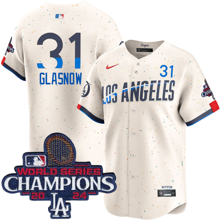 Tyler Glasnow Los Angeles Dodgers City Connect Limited World Series Champions Jersey