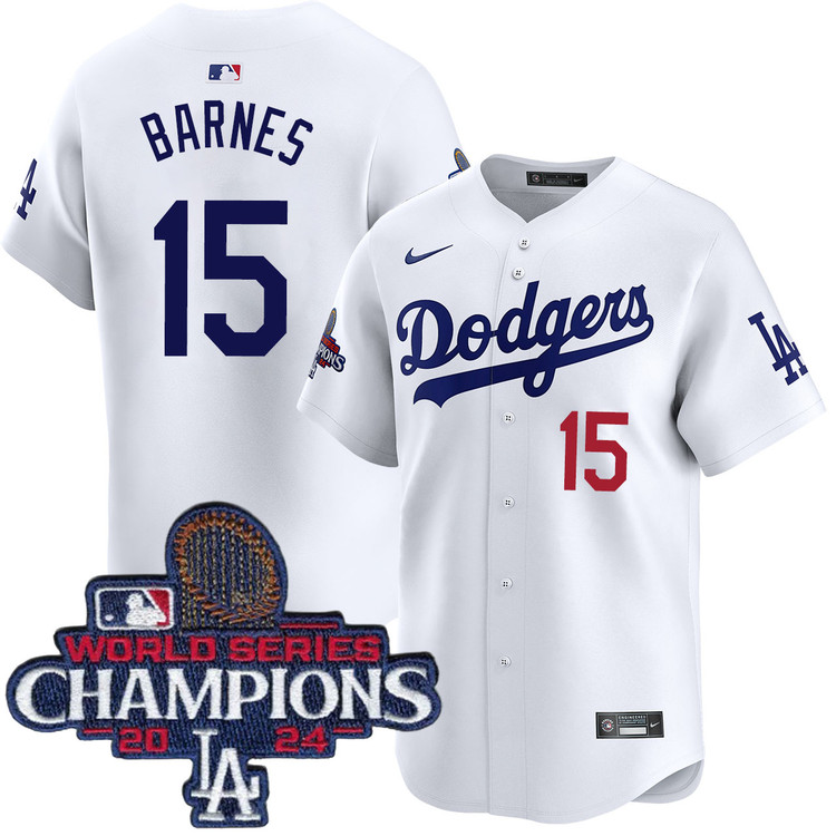 Austin Barnes Los Angeles Dodgers Youth Home Limited World Series Champions Jersey