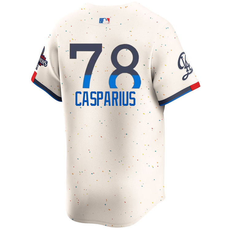 Ben Casparius Los Angeles Dodgers City Connect Limited World Series Champions Jersey