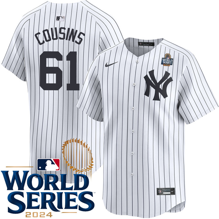 Jake Cousins New York Yankees Youth Home Limited World Series Jersey