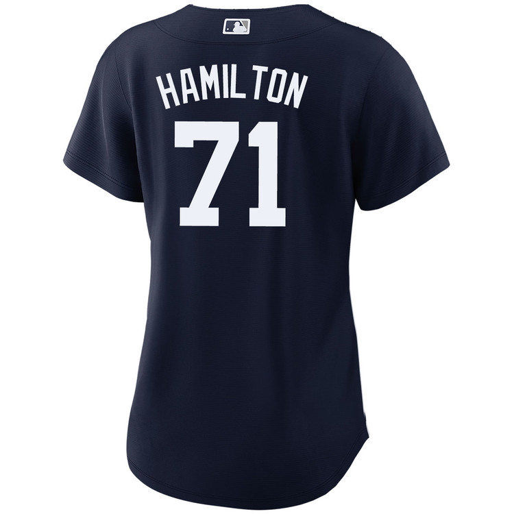 Ian Hamilton New York Yankees Women's Alternate Navy World Series Jersey