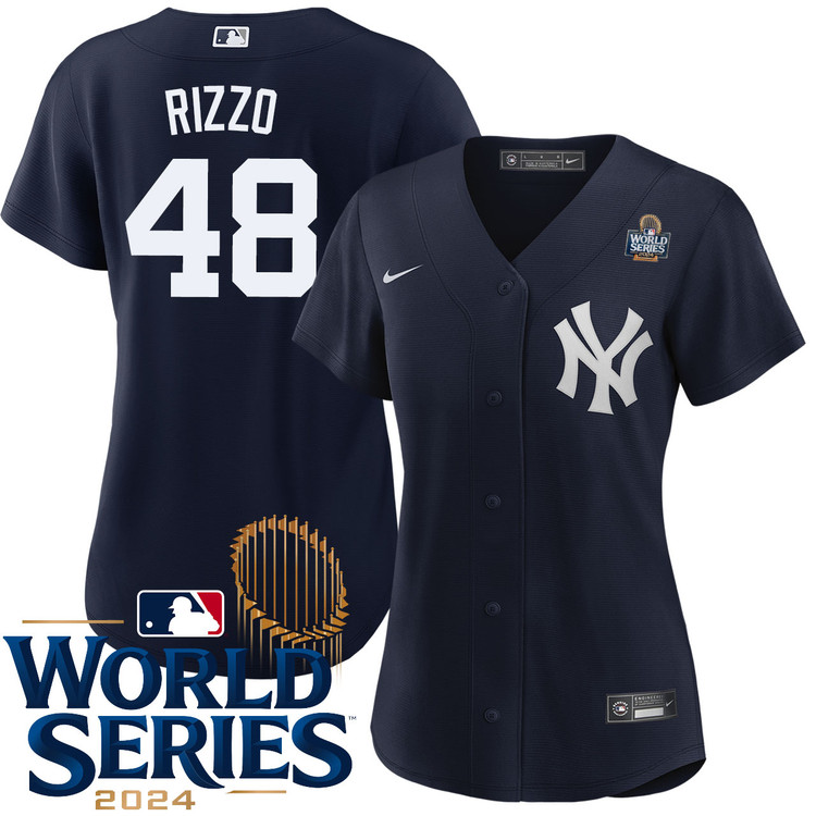 Anthony Rizzo New York Yankees Women's Alternate Navy World Series Jersey