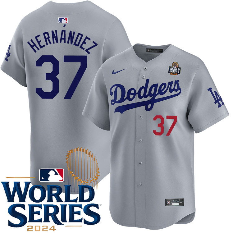 Teoscar Hernandez Los Angeles Dodgers Alternate Road Limited World Series Jersey