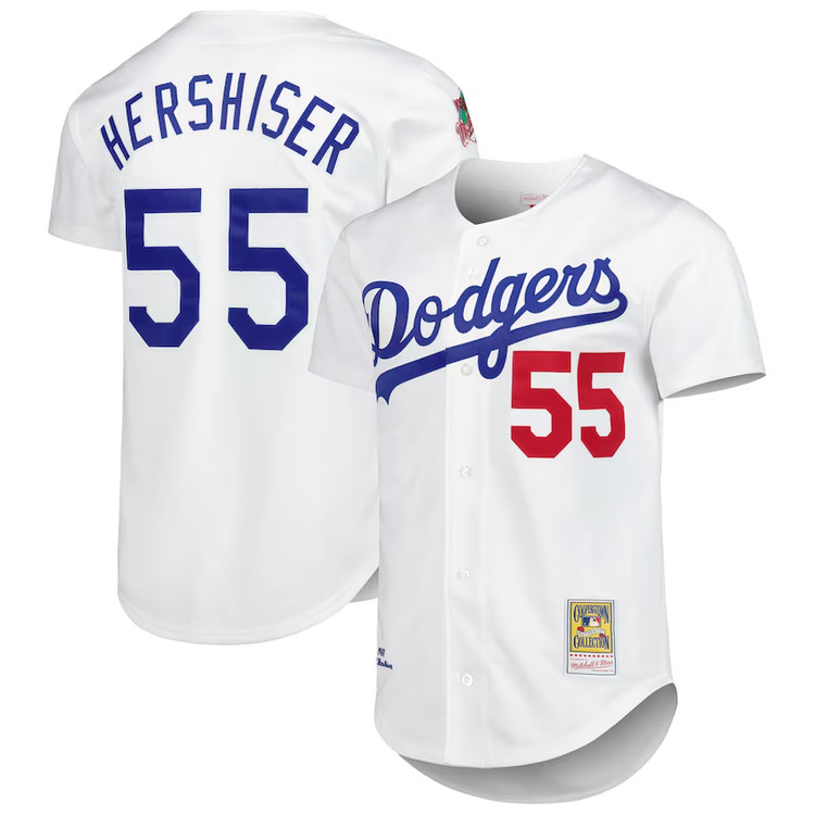 Orel Hershiser Los Angeles Dodgers Cooperstown Collection Authentic Jersey