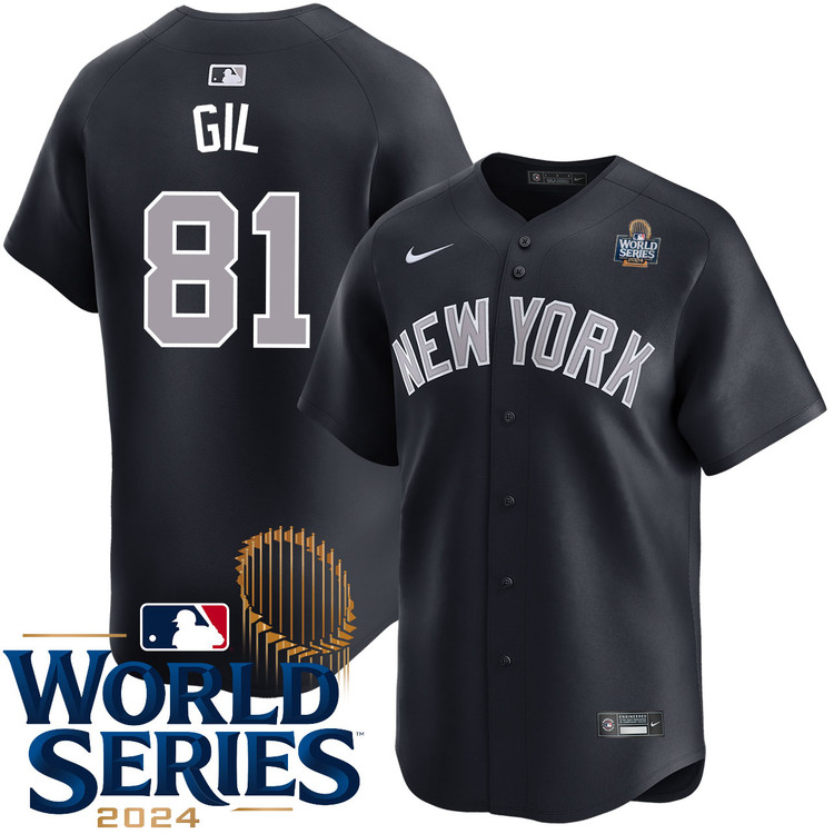 Luis Gil New York Yankees Alternate Road Limited Player World Series Jersey