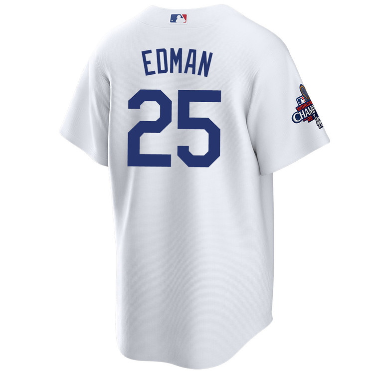 Tommy Edman Los Angeles Dodgers Youth Home World Series Champions Jersey