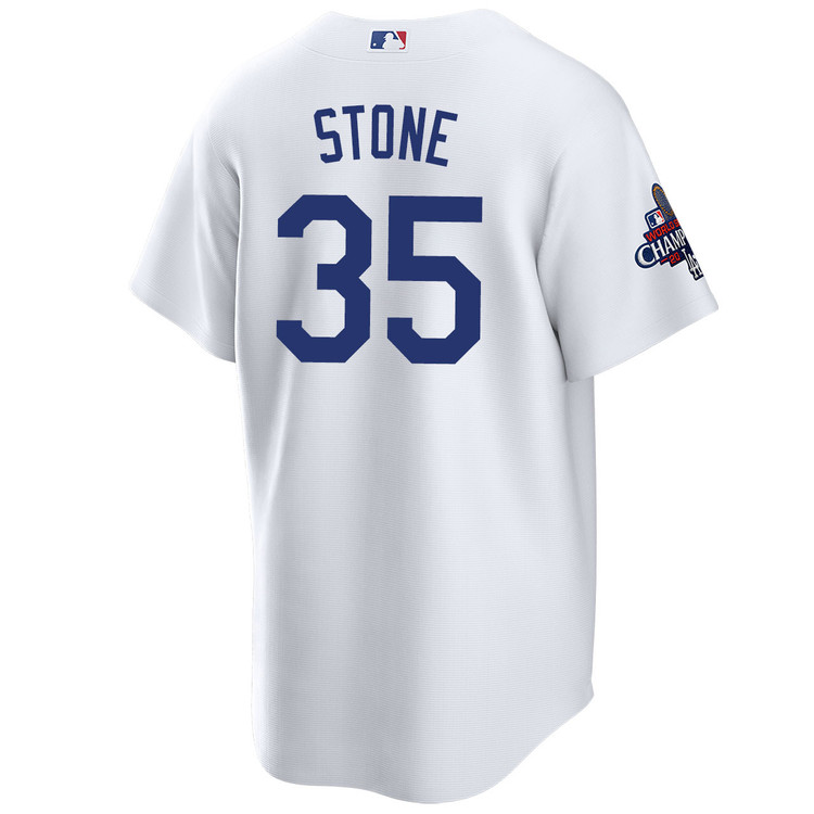 Gavin Stone Los Angeles Dodgers Youth Home World Series Champions Jersey