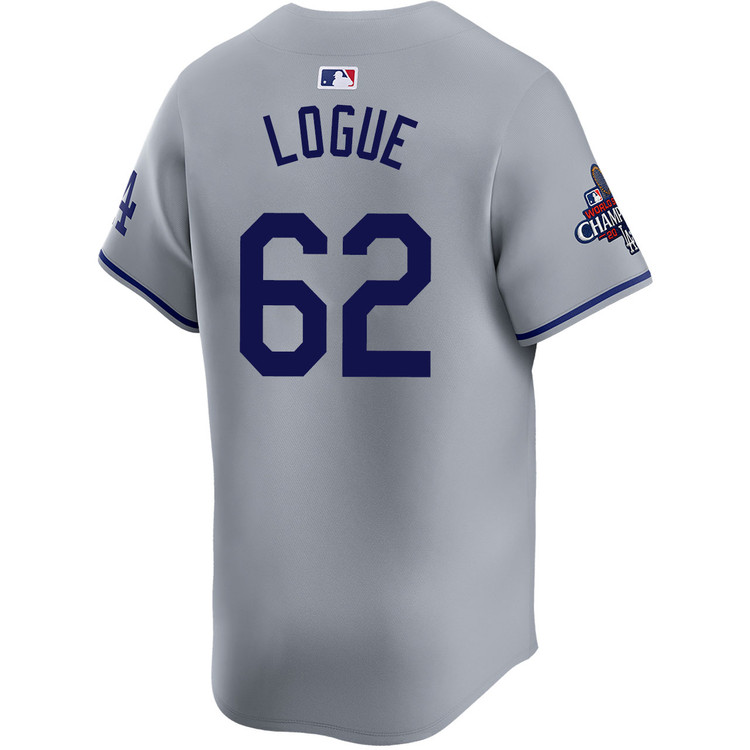 Zach Logue Los Angeles Dodgers Road Limited World Series Champions Jersey