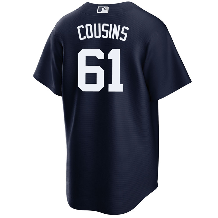 Jake Cousins New York Yankees Alternate Navy World Series Jersey