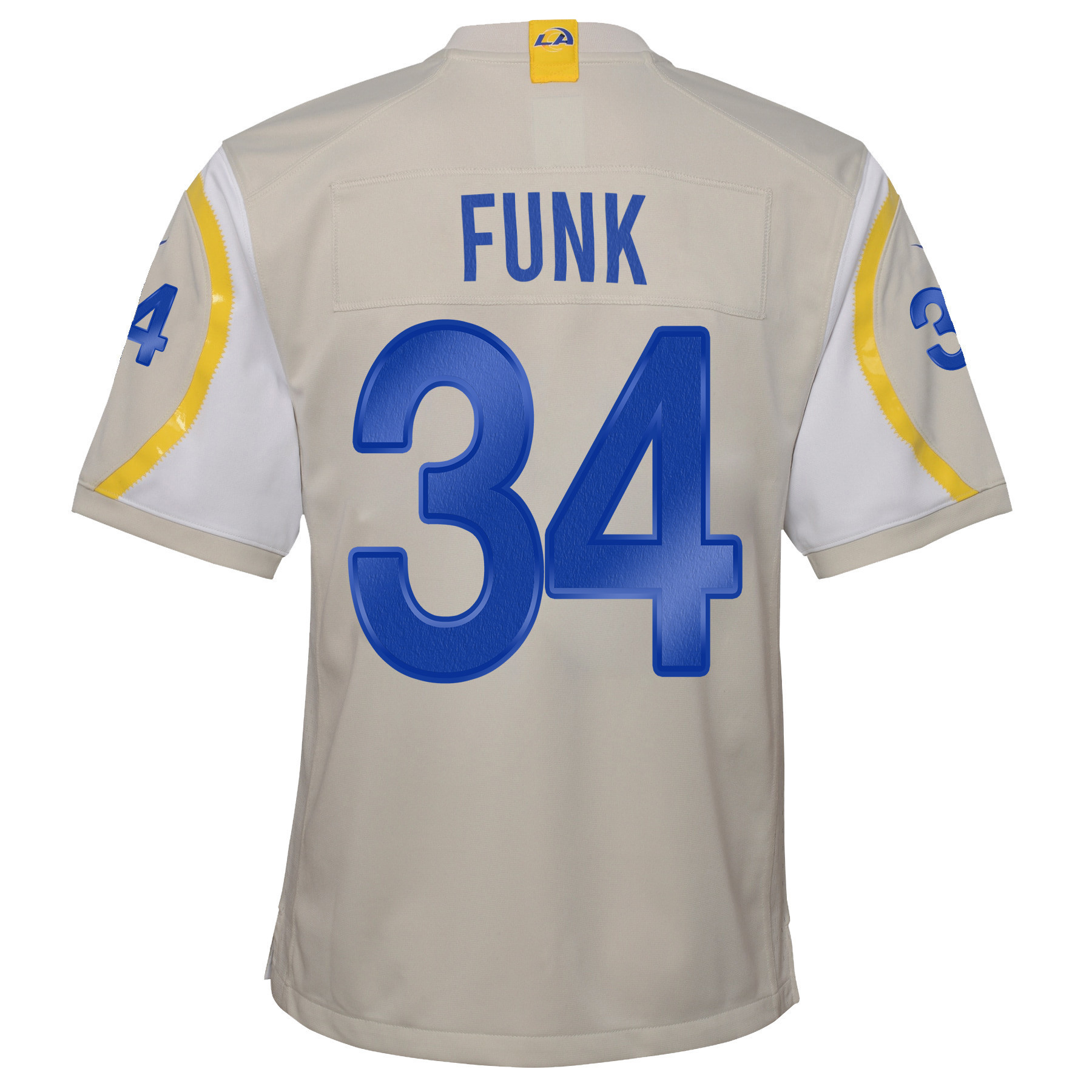 Super Bowl LVI Champions Los Angeles Rams Jake Funk 34 Bone Youth's Jersey Jersey