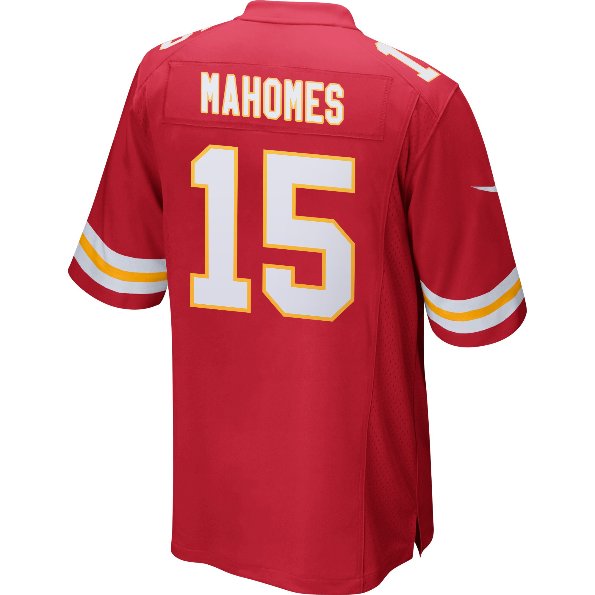 Patrick Mahomes 15 Kansas City Chiefs Super Bowl LIX New Orleans Patch Game Men Jersey - Red