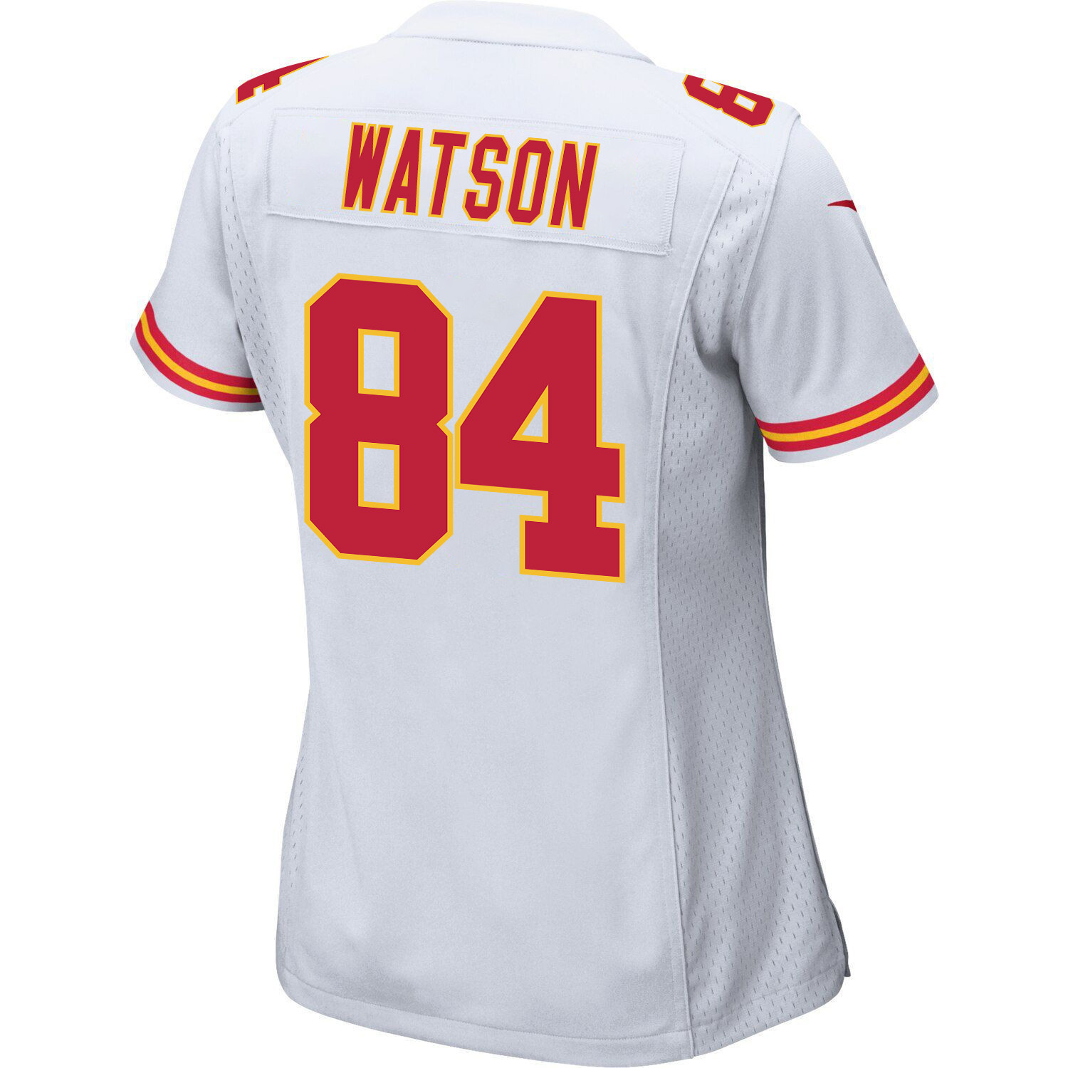 Justin Watson 84 Kansas City Chiefs Super Bowl LVII Champions 3 Stars Women Game Jersey - White