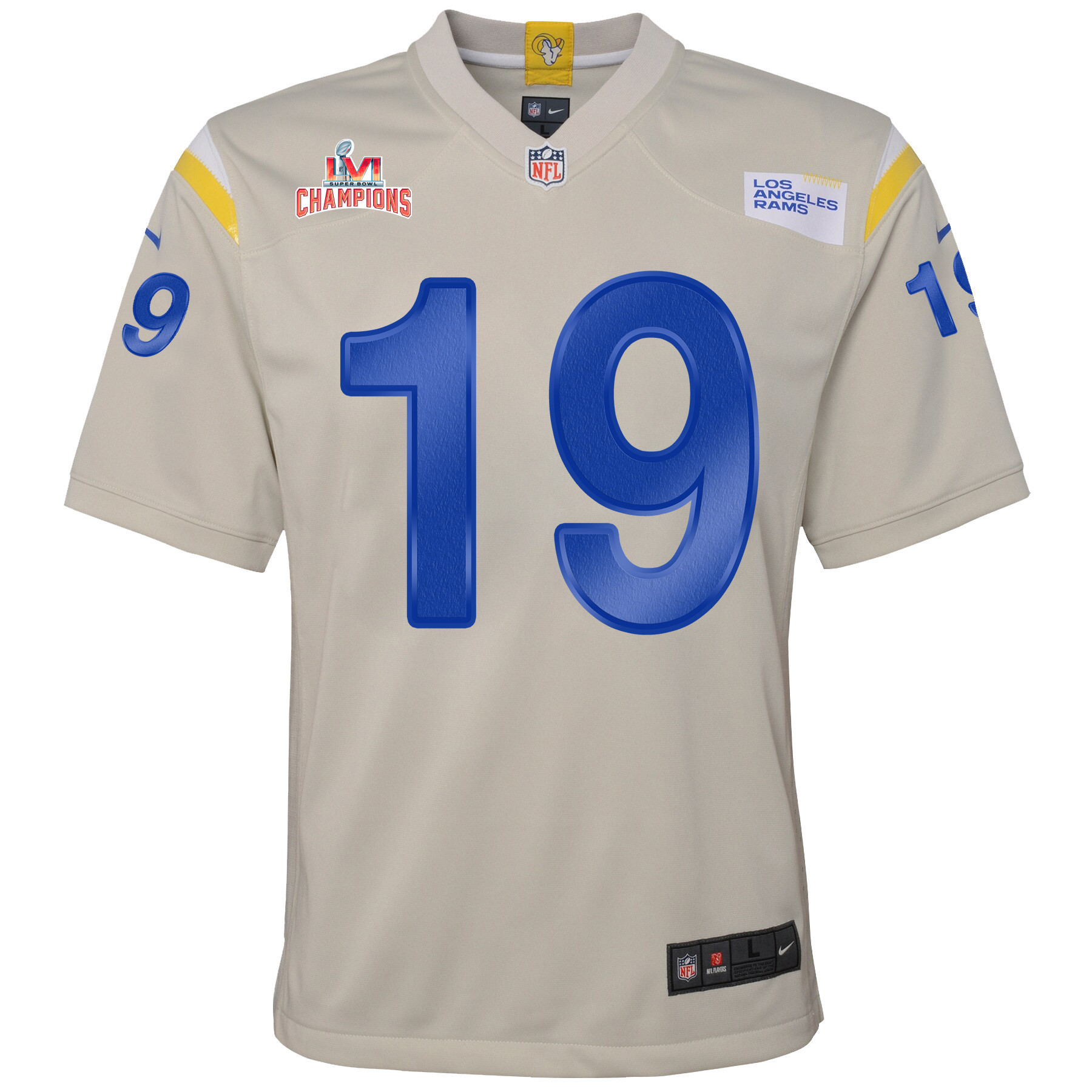 Super Bowl LVI Champions Los Angeles Rams Brandon Powell 19 Bone Youth's Jersey Jersey