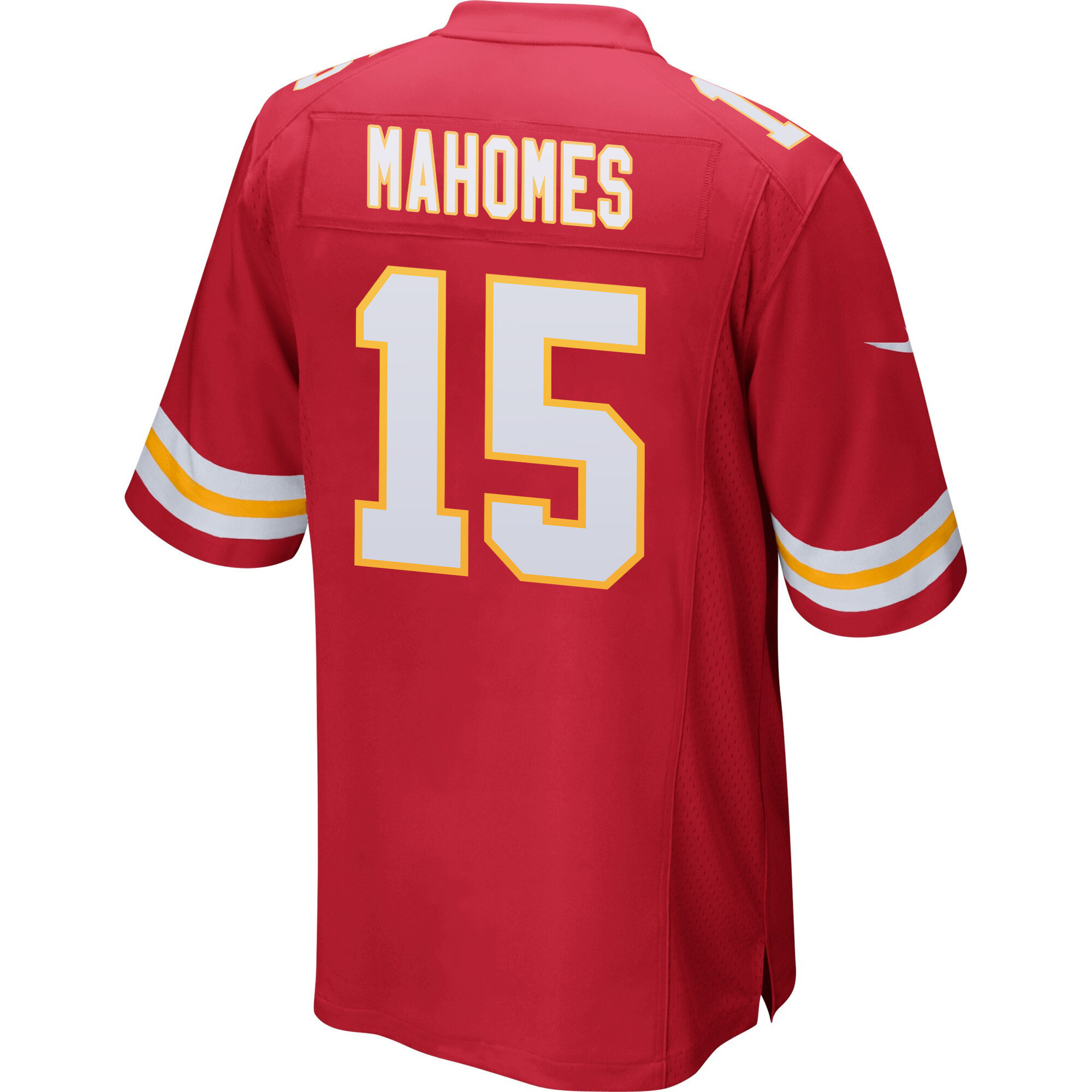 Patrick Mahomes 15 Kansas City Chiefs Super Bowl LVIII Patch Game Men Jersey - Red