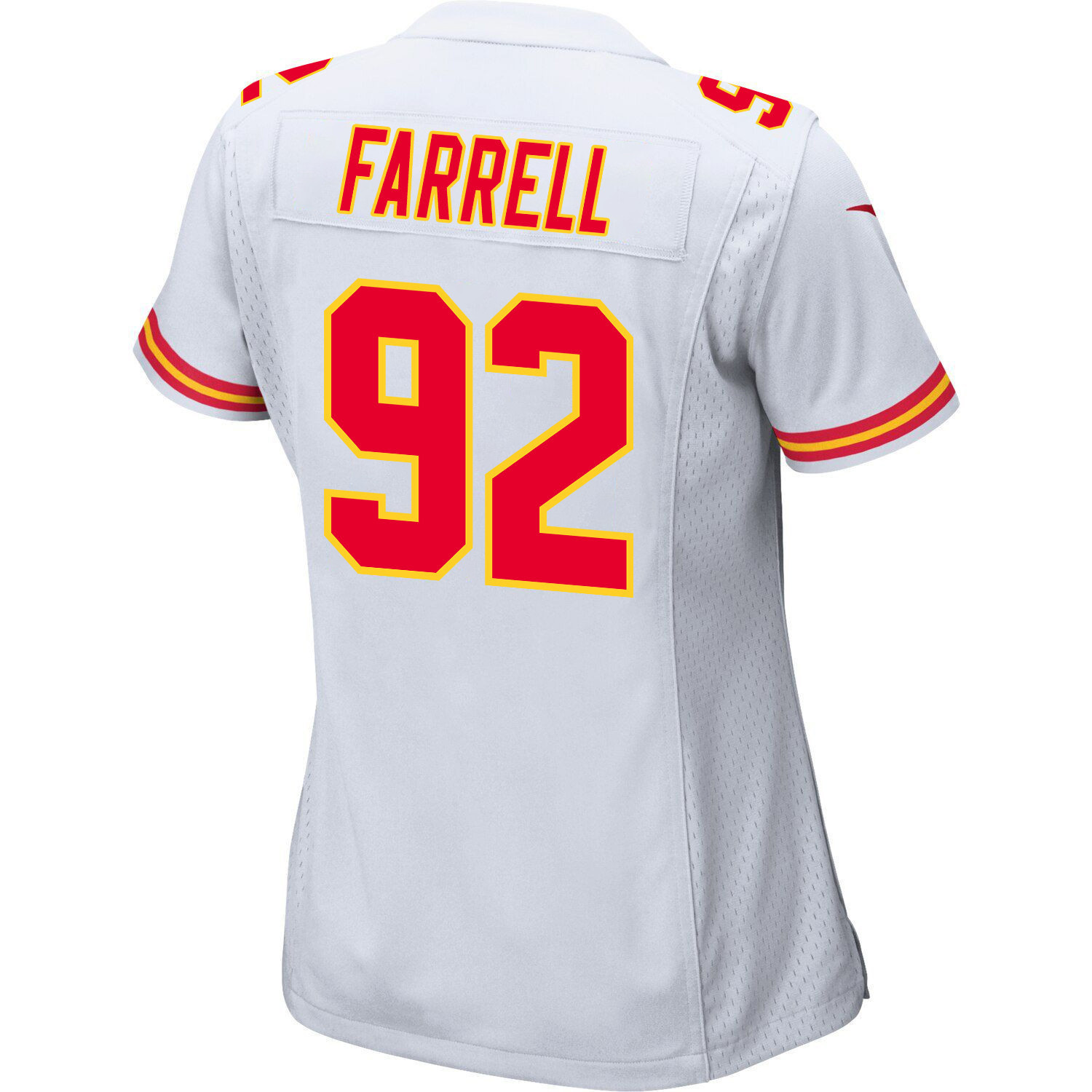 Neil Farrell 92 Kansas City Chiefs Super Bowl LVIII Patch Game Women Jersey - White