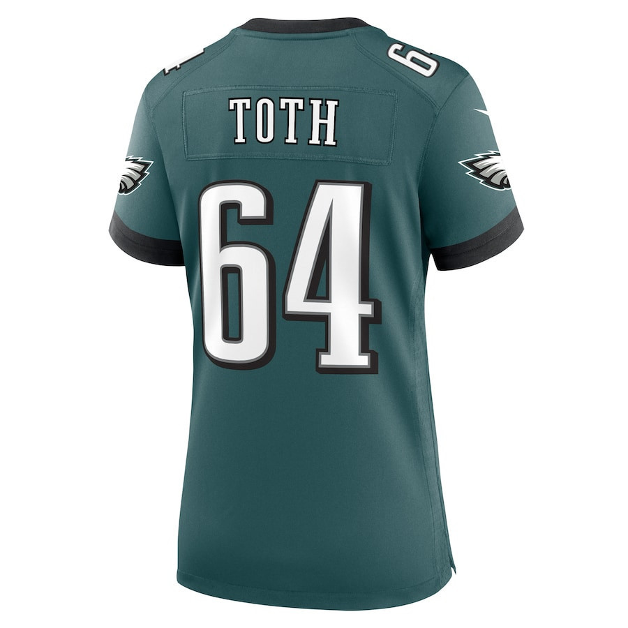 Brett Toth #64 Philadelphia Eagles Super Bowl LIX Women's Jersey - Midnight Green