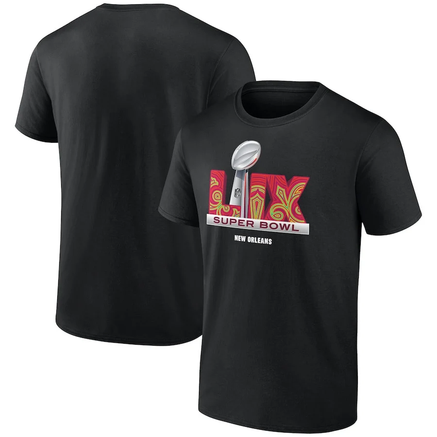 Super Bowl LIX Trophy Dimension 2D T-Shirt - Black