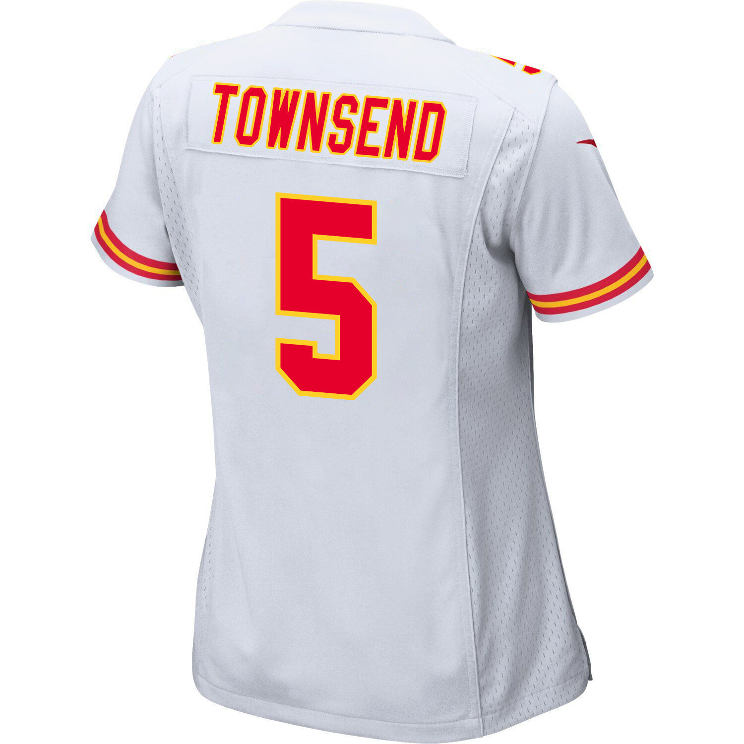 Tommy Townsend 5 Kansas City Chiefs Super Bowl LVIII Patch Game Women Jersey - White