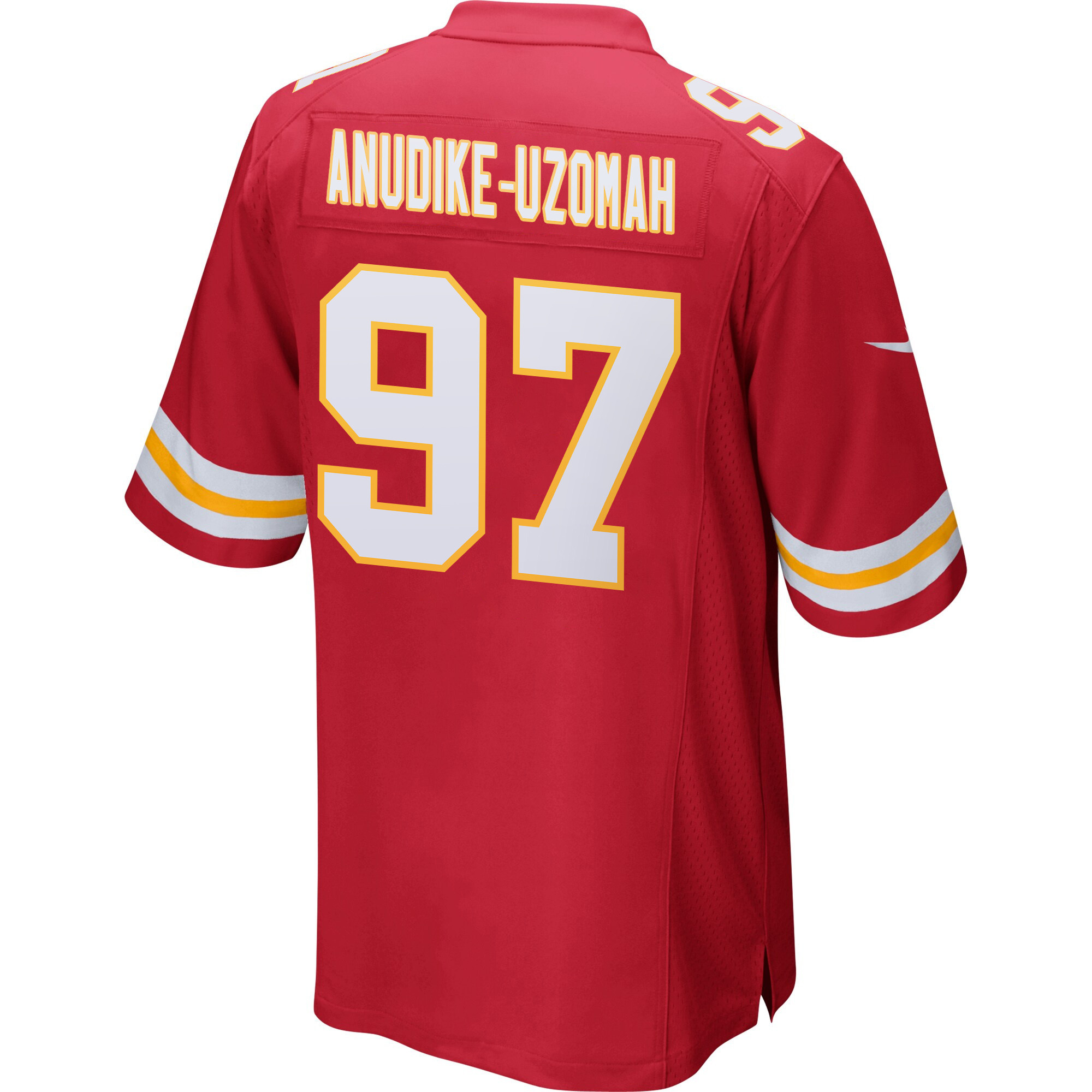 Felix Anudike-Uzomah 97 Kansas City Chiefs Super Bowl LIX New Orleans Patch Game Men Jersey - Red