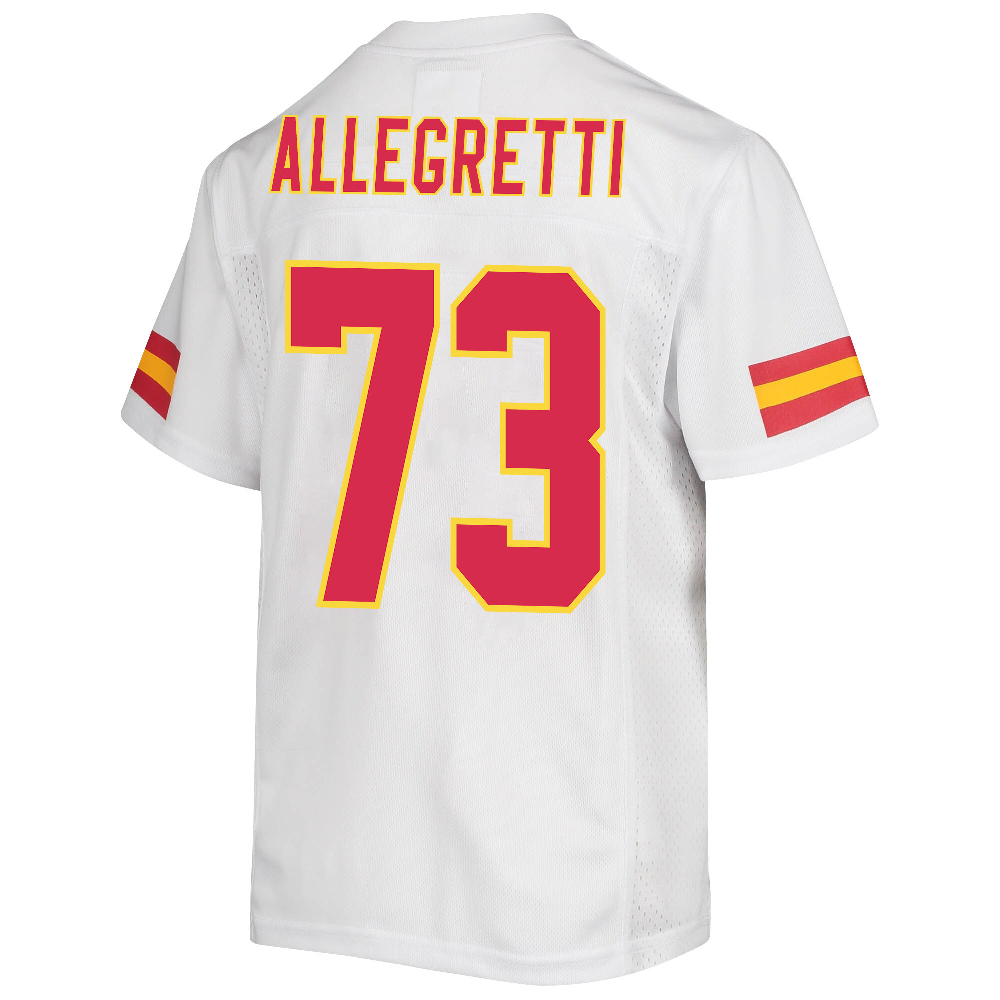 Nick Allegretti 73 Kansas City Chiefs Super Bowl LVII Champions 3 Stars Youth Game Jersey - White