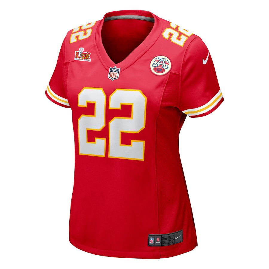Trent McDuffie #22 Kansas City Chiefs Super Bowl LIX Women's Jersey - Red
