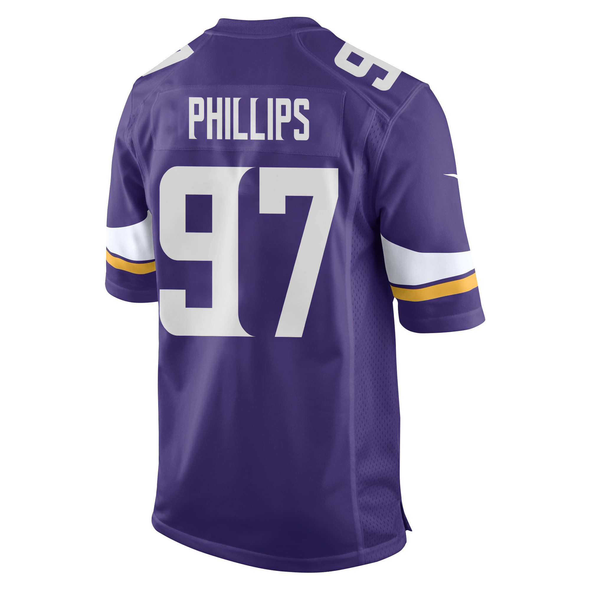 Harrison Phillips 97 Minnesota Vikings Super Bowl LIX New Orleans Patch Game Men Jersey - Purple