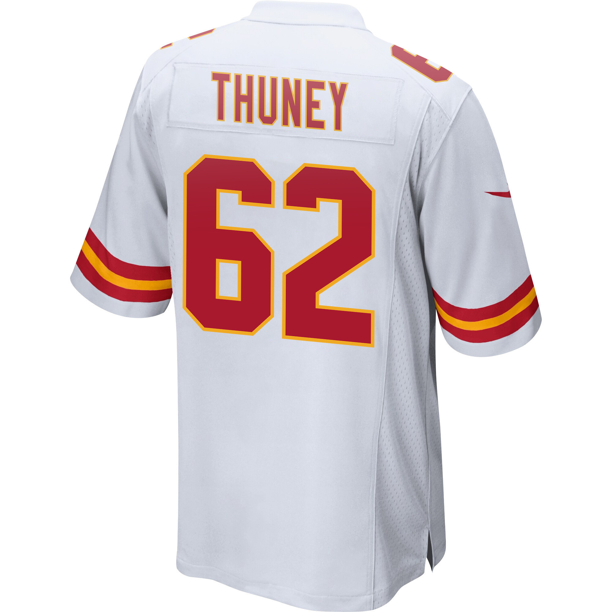 Joe Thuney 62 Kansas City Chiefs Super Bowl LVII Champions 3 Stars Men Game Jersey - White