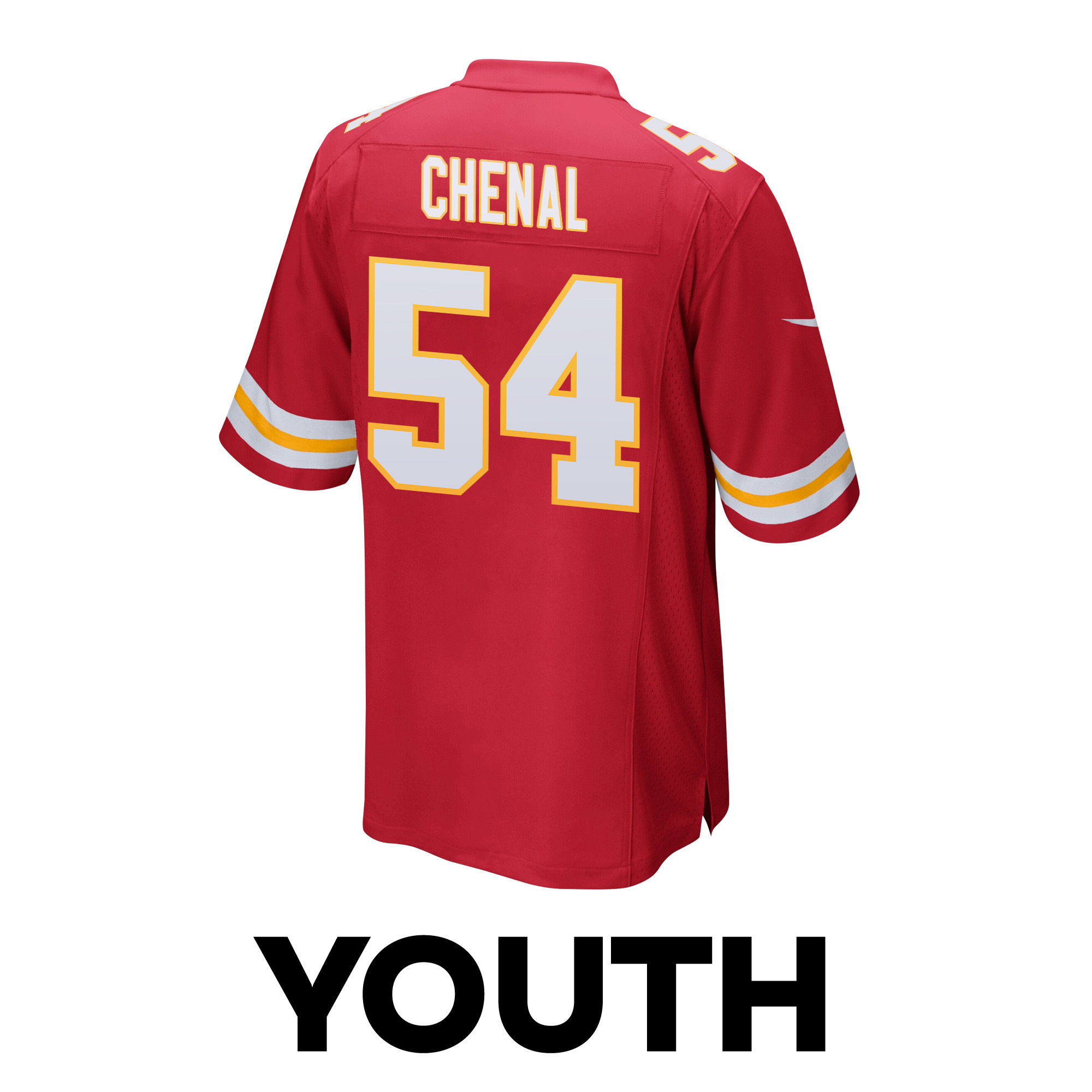 Leo Chenal 54 Kansas City Chiefs Super Bowl LVIII Patch Game YOUTH Jersey - Red