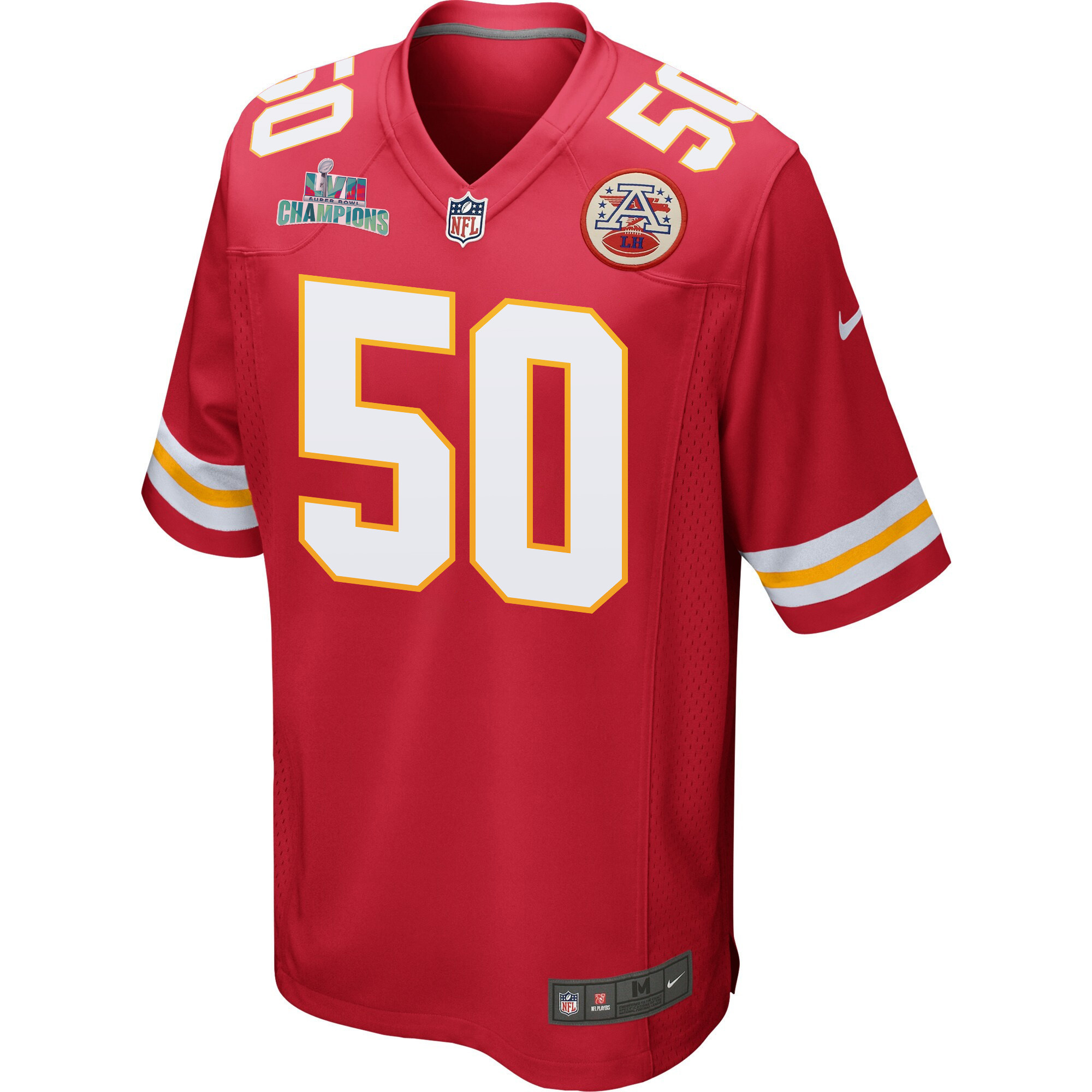 Willie Gay 50 Kansas City Chiefs Super Bowl LVII Champions Men Game Jersey - Red