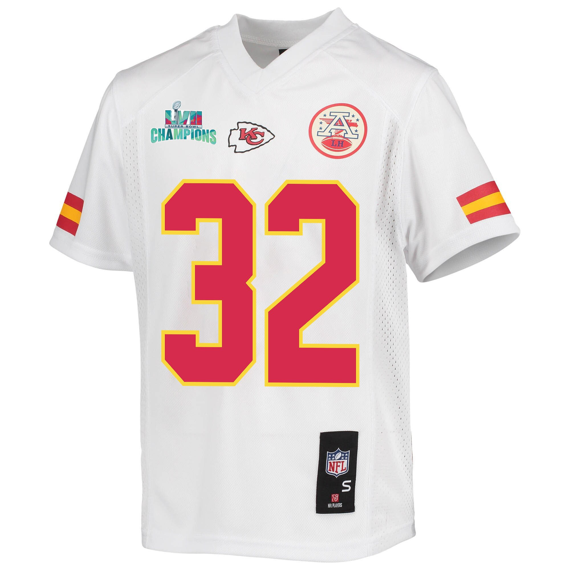 Nick Bolton 32 Kansas City Chiefs Super Bowl LVII Champions Youth Game Jersey - White