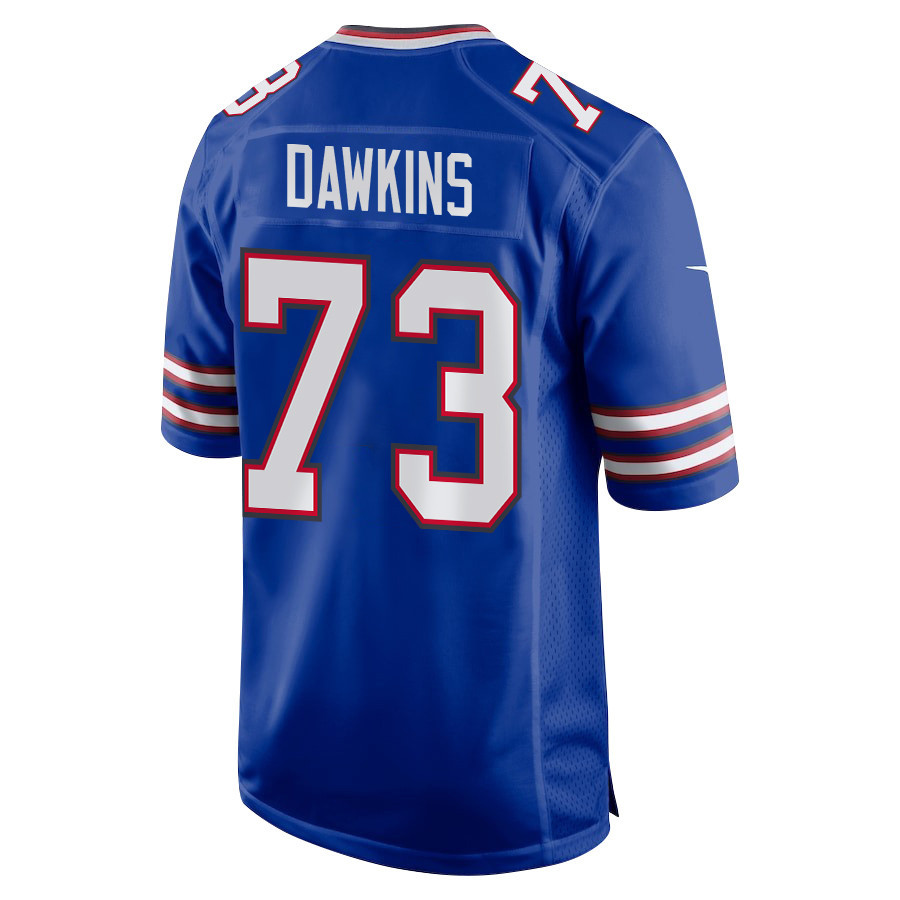 Dion Dawkins 73 Buffalo Bills Super Bowl LIX New Orleans Patch Game Men Jersey - Royal