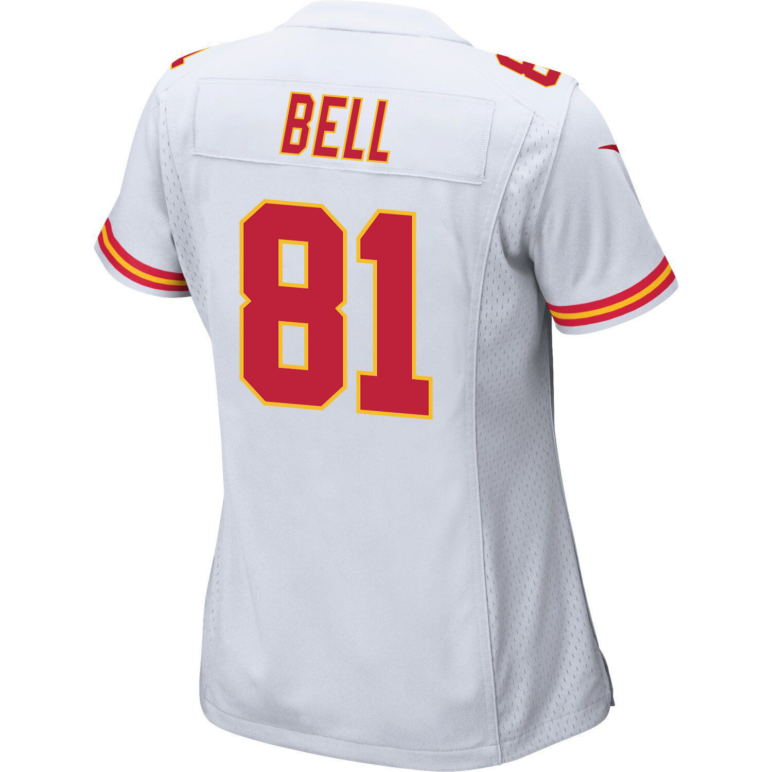 Blake Bell 81 Kansas City Chiefs Super Bowl LVII Champions 3 Stars Women Game Jersey - White