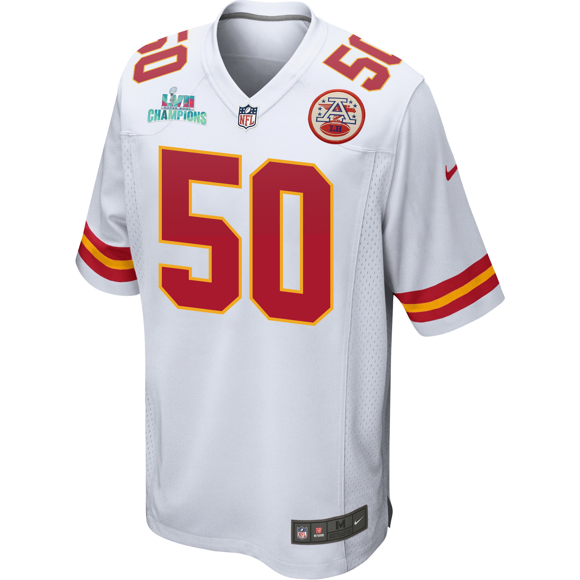 Willie Gay 50 Kansas City Chiefs Super Bowl LVII Champions Men Game Jersey - White