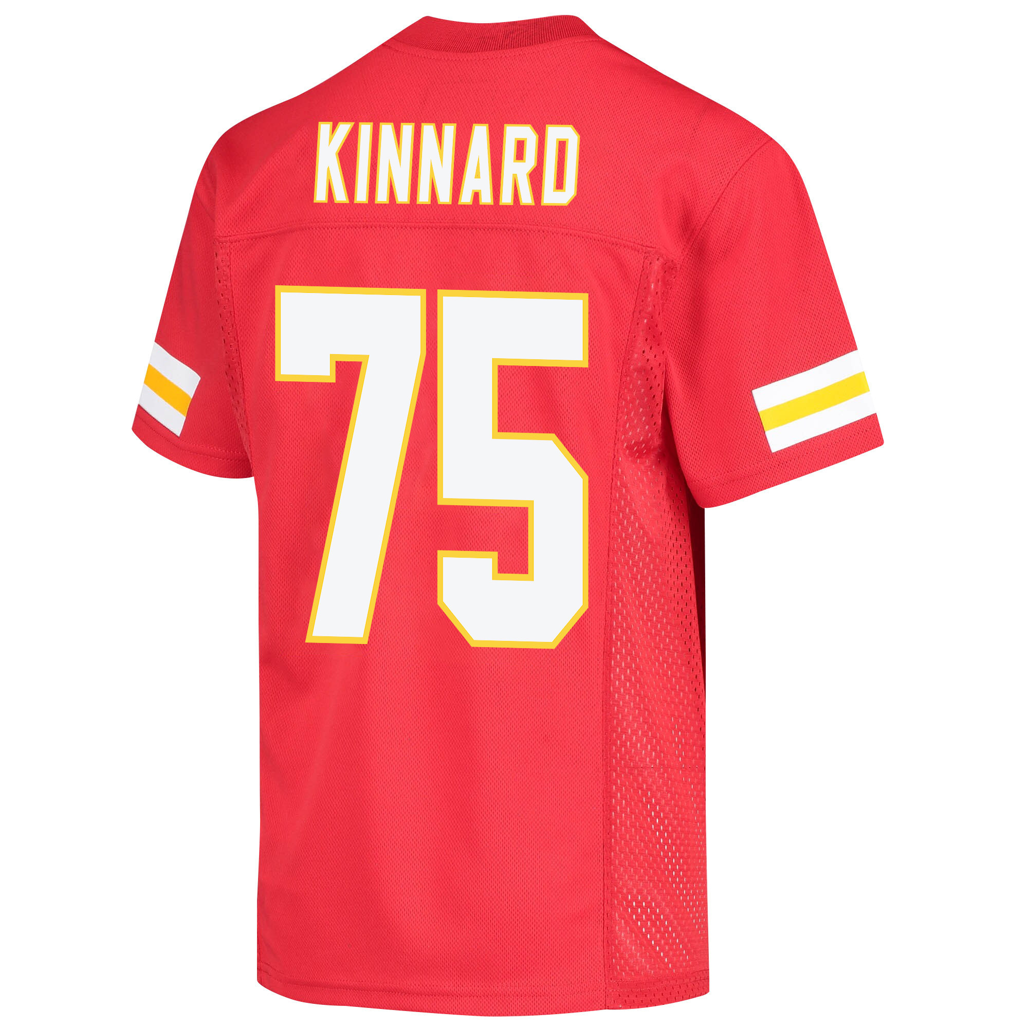 Darian Kinnard 75 Kansas City Chiefs Super Bowl LVII Champions 3 Stars Youth Game Jersey - Red
