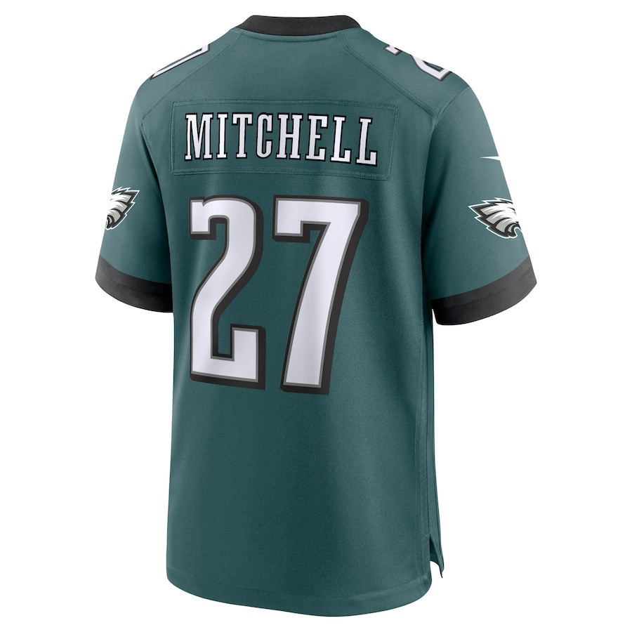 Quinyon Mitchell #27 Philadelphia Eagles Super Bowl LIX YOUTH Jersey - Midnight Green