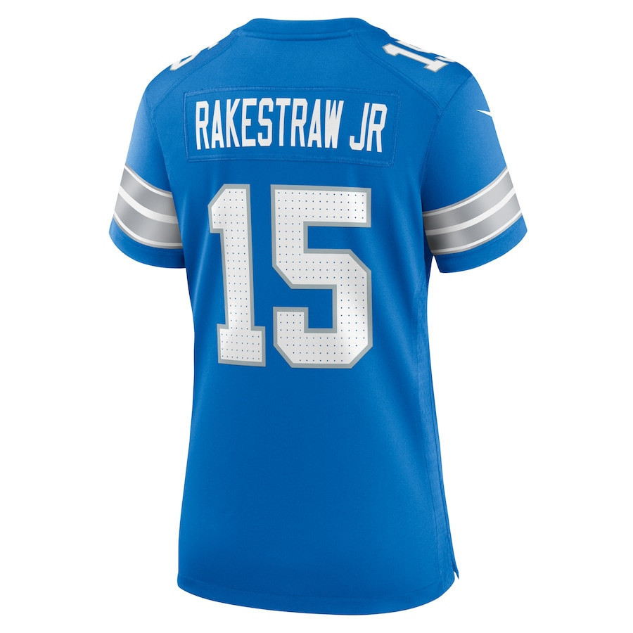 Ennis Rakestraw Jr. #15 Detroit Lions Super Bowl LIX Women's Jersey - Blue