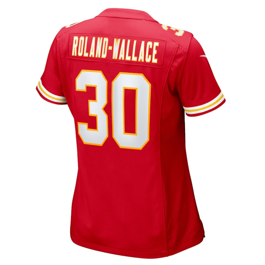 Chris Roland-Wallace #30 Kansas City Chiefs Super Bowl LIX Women's Jersey - Red
