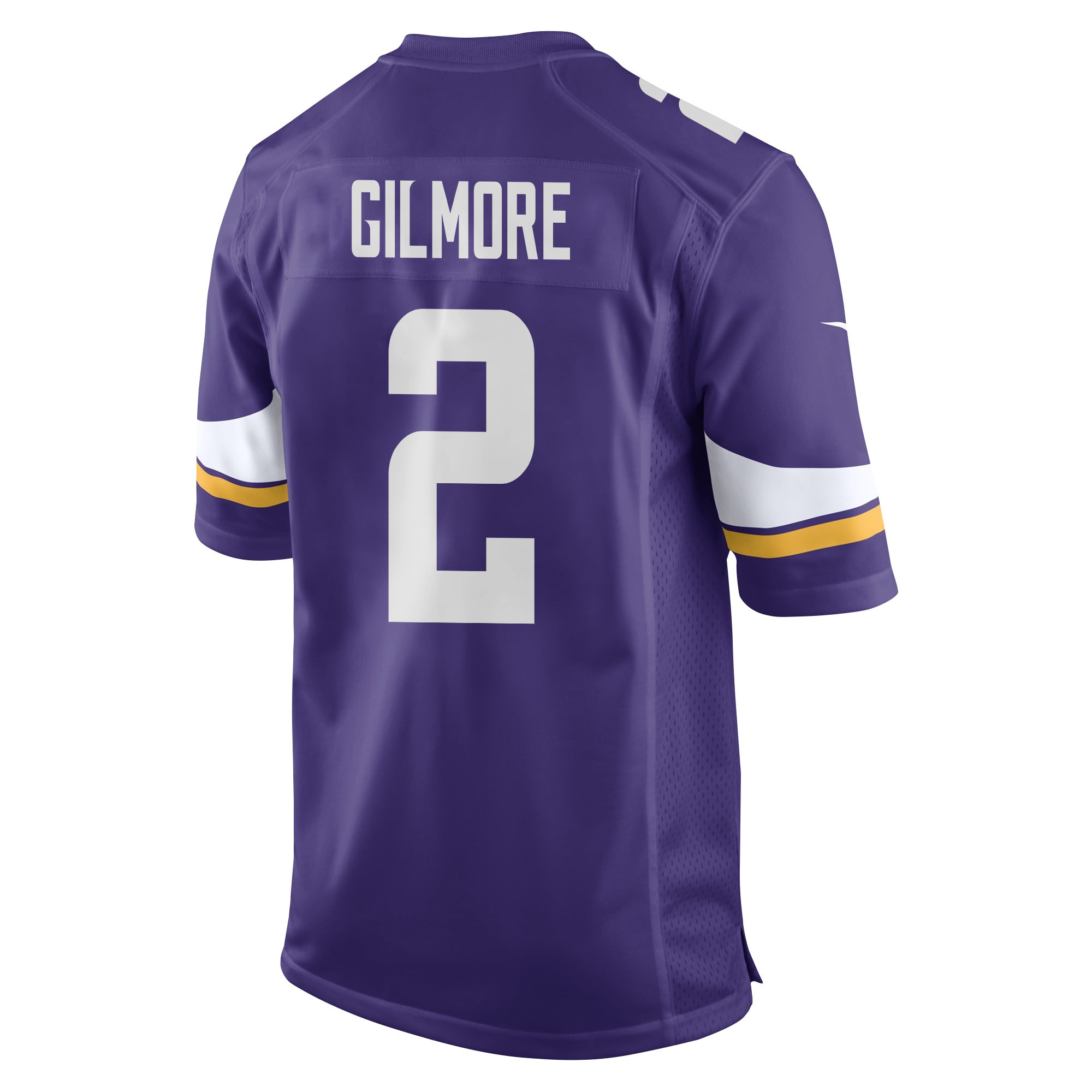 Stephon Gilmore 2 Minnesota Vikings Super Bowl LIX New Orleans Patch Game Men Jersey - Purple