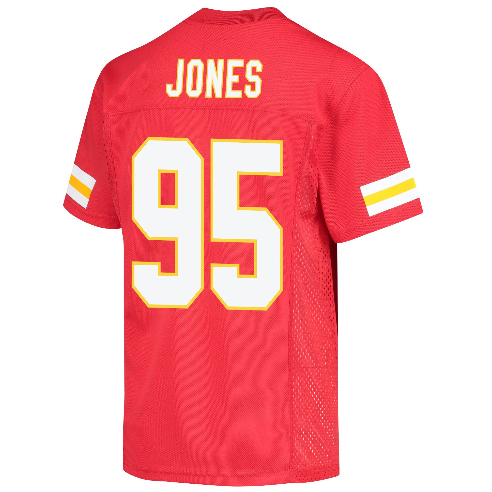 Chris Jones 95 Kansas City Chiefs Super Bowl LVII Champions Youth Game Jersey - Red