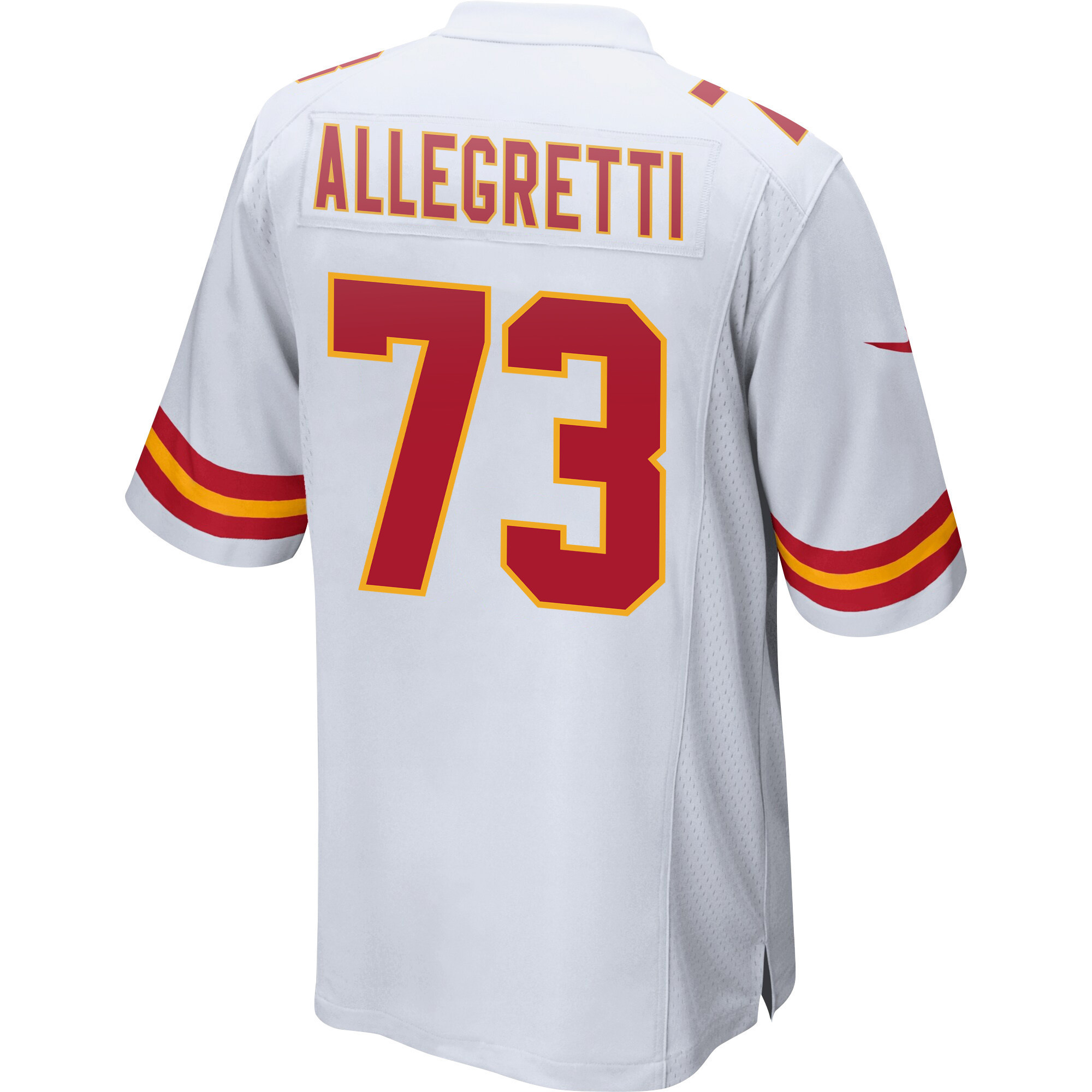 Nick Allegretti 73 Kansas City Chiefs Super Bowl LVII Champions Men Game Jersey - White