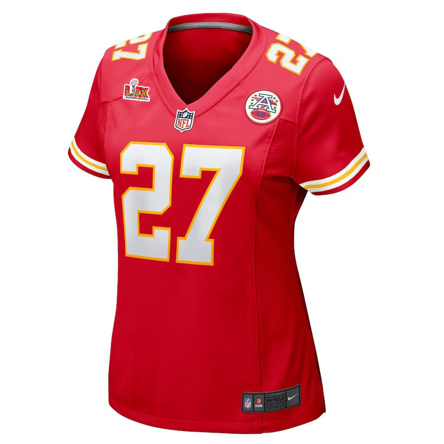 Chamarri Conner #27 Kansas City Chiefs Super Bowl LIX Women's Jersey - Red