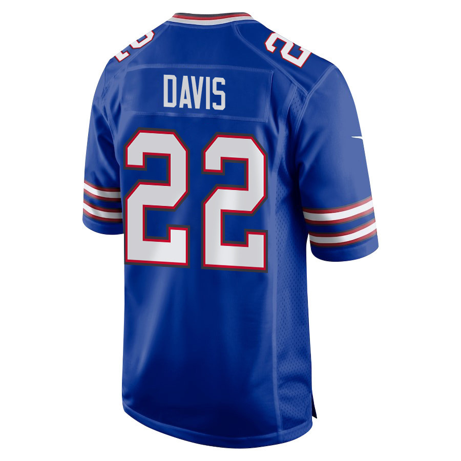 Ray Davis 22 Buffalo Bills Super Bowl LIX New Orleans Patch Game Men Jersey - Royal