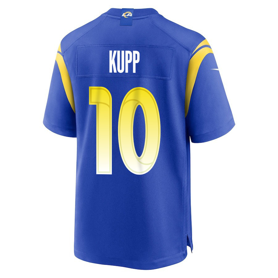 Cooper Kupp 10 Los Angeles Rams Super Bowl LIX New Orleans Patch Game Men Jersey - Royal