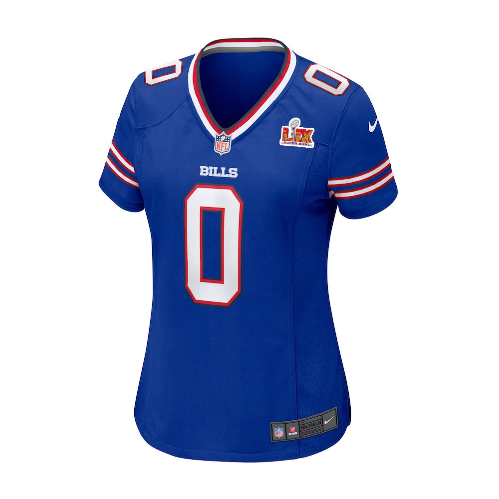 Keon Coleman #0 Buffalo Bills Super Bowl LIX Women's Jersey - Royal
