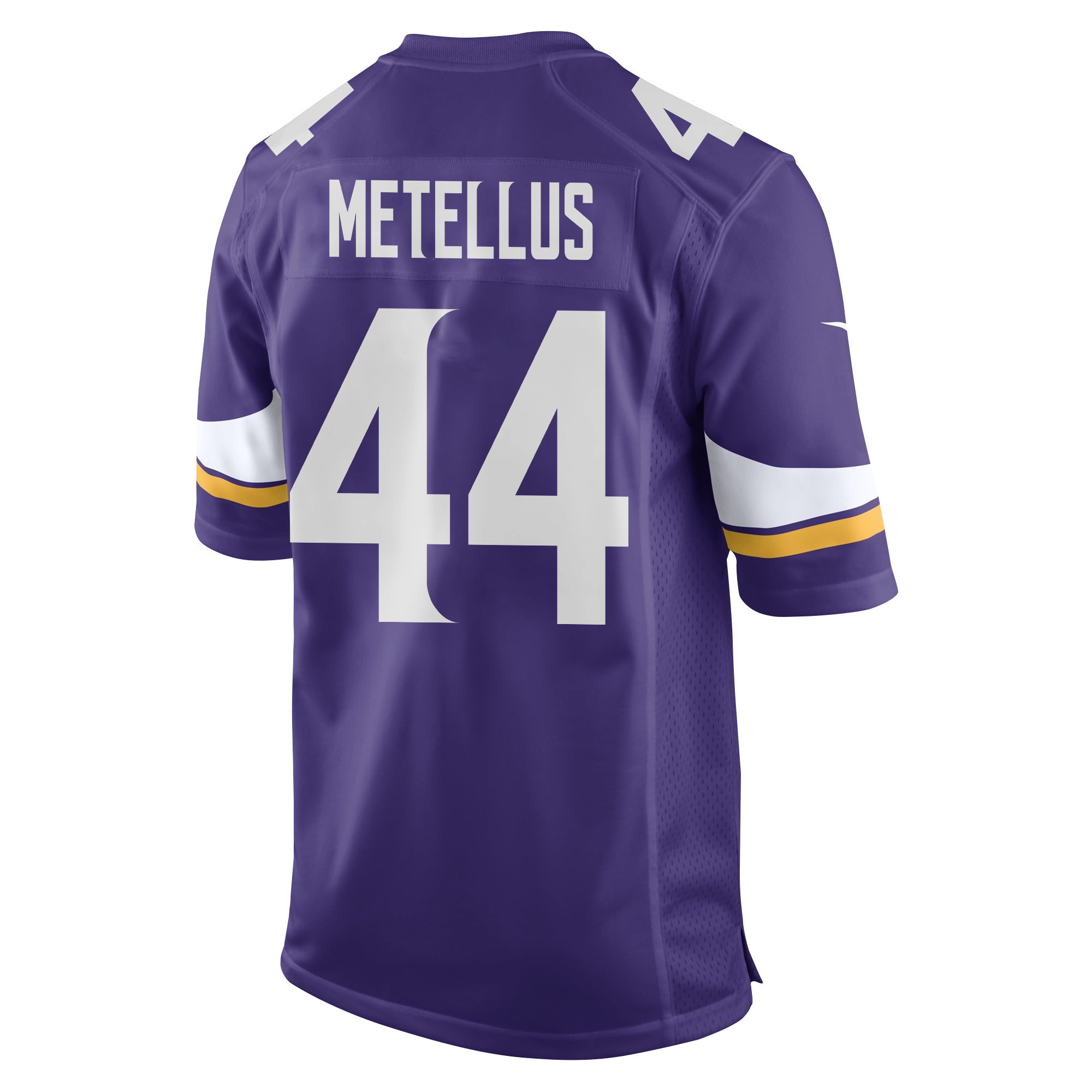 Joshua Metellus 44 Minnesota Vikings Super Bowl LIX New Orleans Patch Game Men Jersey - Purple