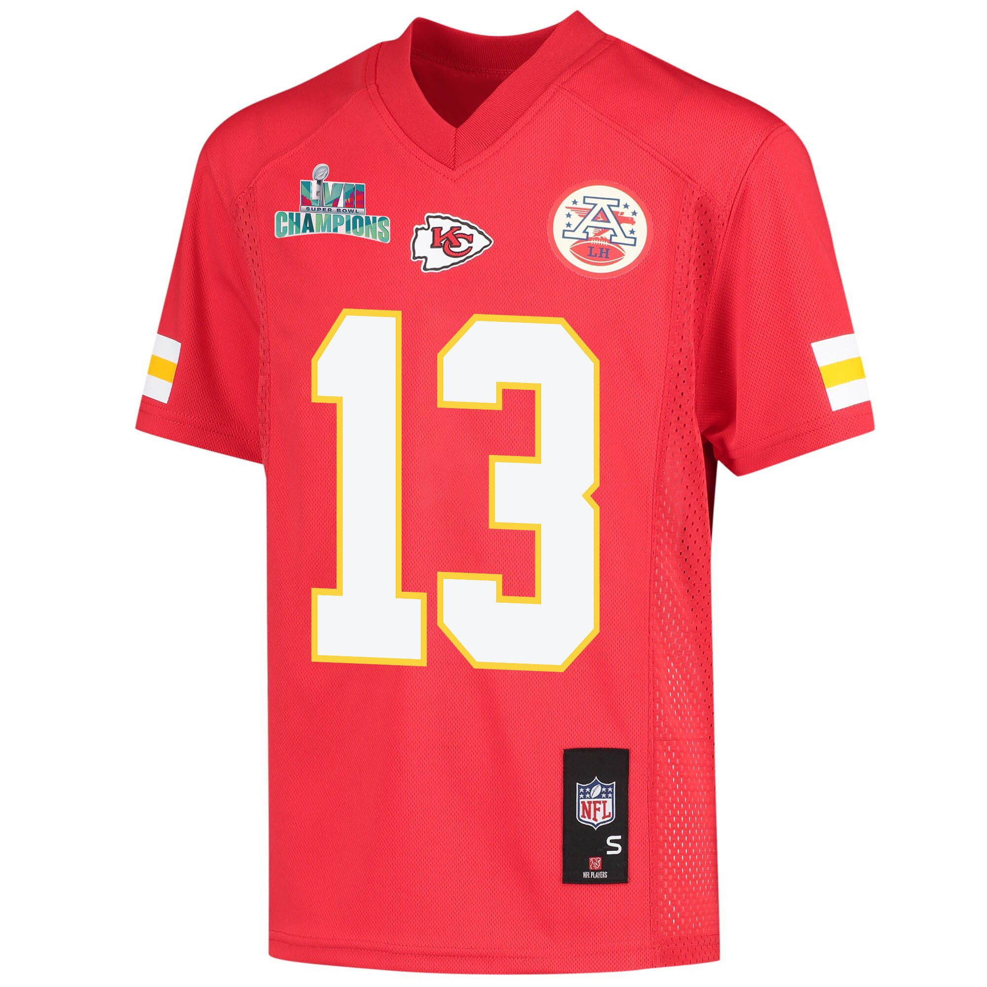 Nazeeh Johnson 13 Kansas City Chiefs Super Bowl LVII Champions Youth Game Jersey - Red