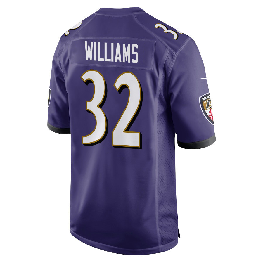 Marcus Williams 32 Baltimore Ravens Super Bowl LIX New Orleans Patch Game Men Jersey - Purple
